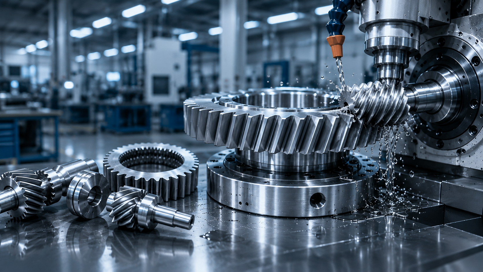 Precision machined industrial gears for custom gear manufacturing