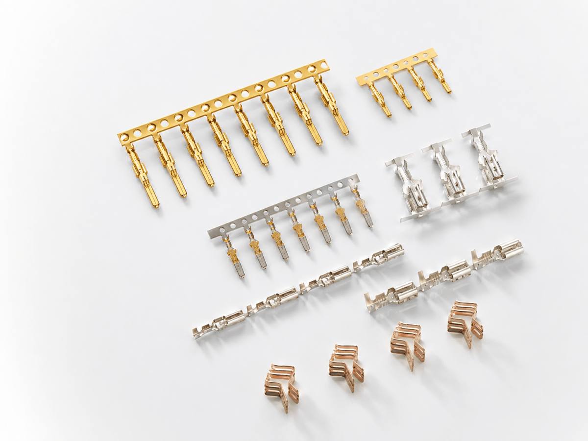 Precision metal stamping automotive wiring terminal