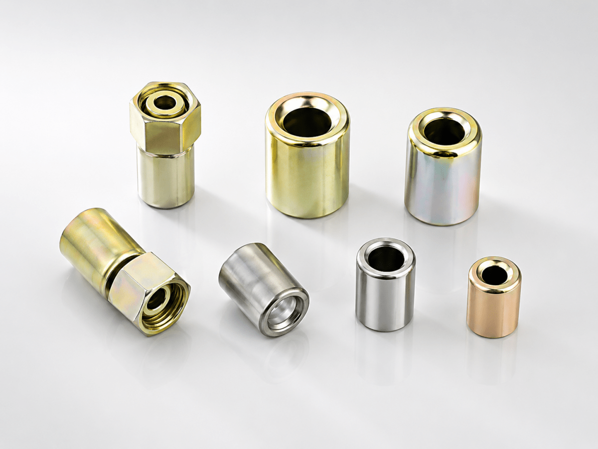 Deep drawn metal stamping component