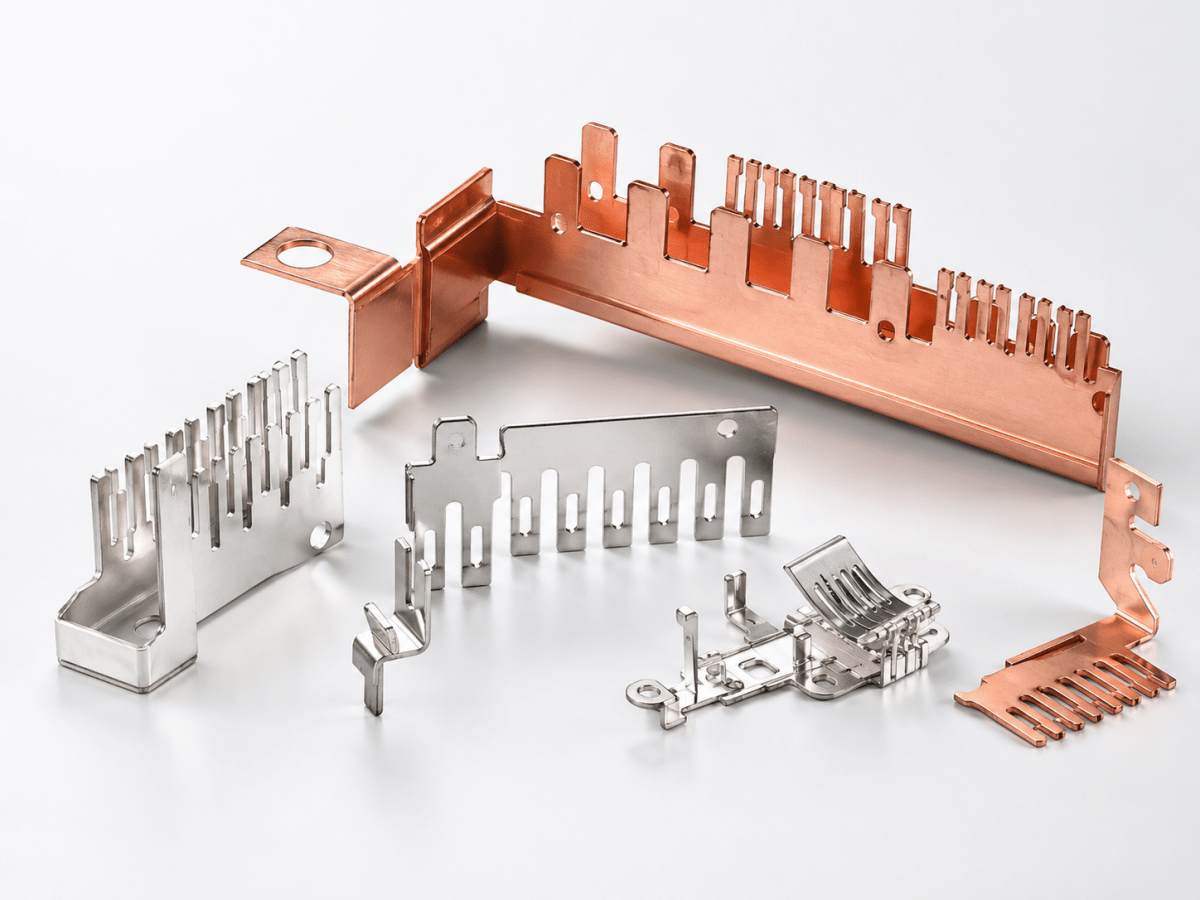 Copper busbar metal stamping part for electricity box