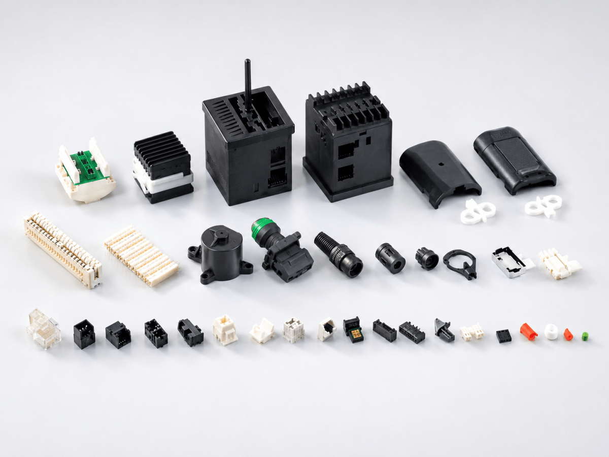 Plastic injection molded hardware casing