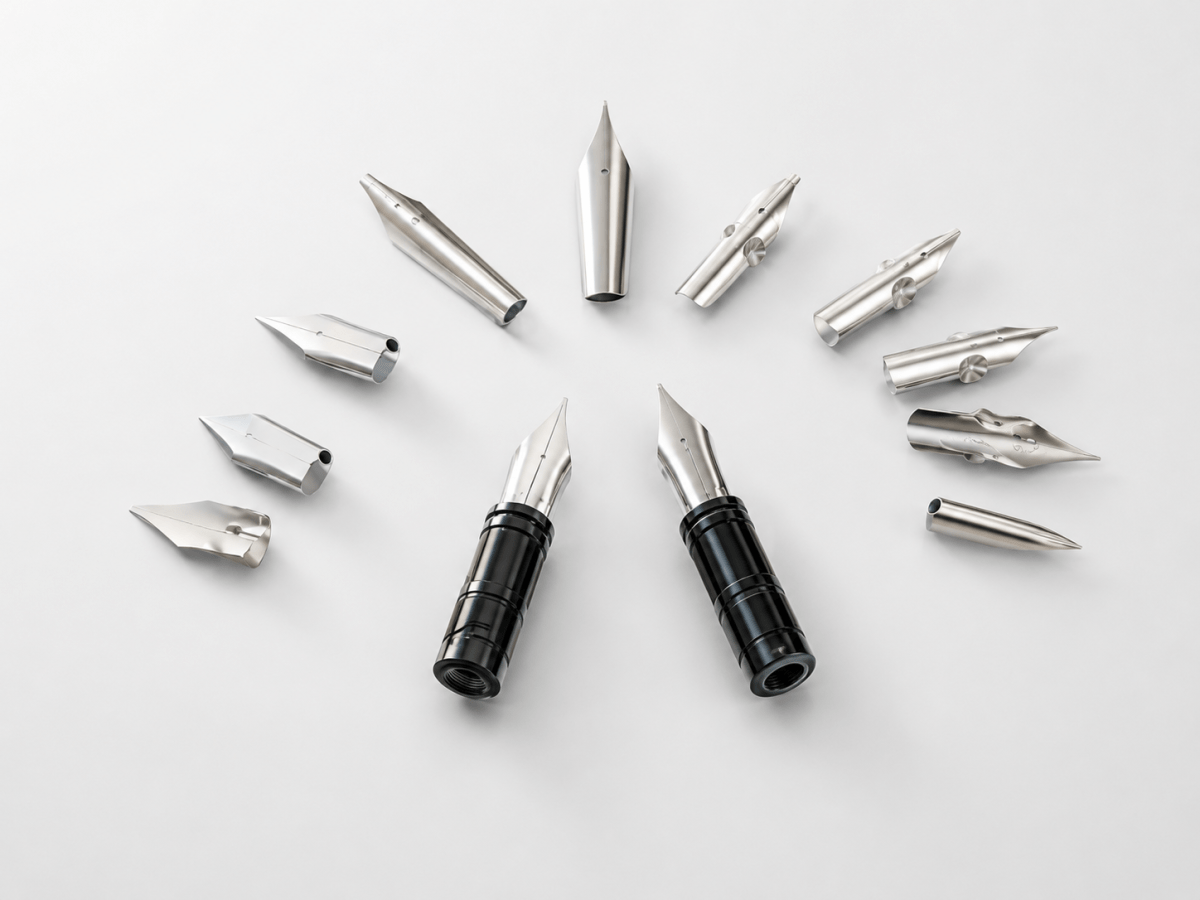 Precision formed metal pen component