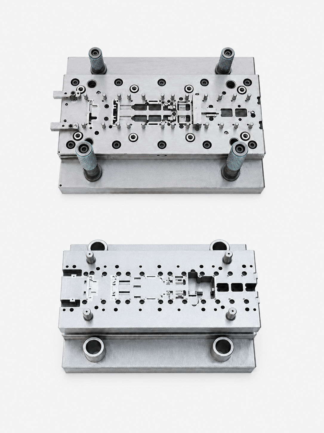 Progressive stamping die for contact and armature parts