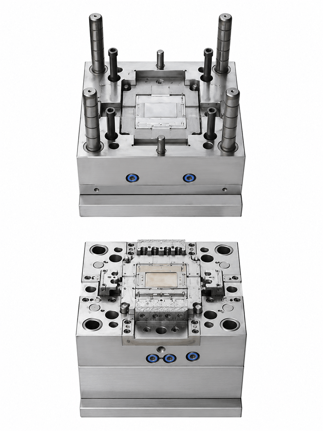 Injection mold tooling for switch panel components