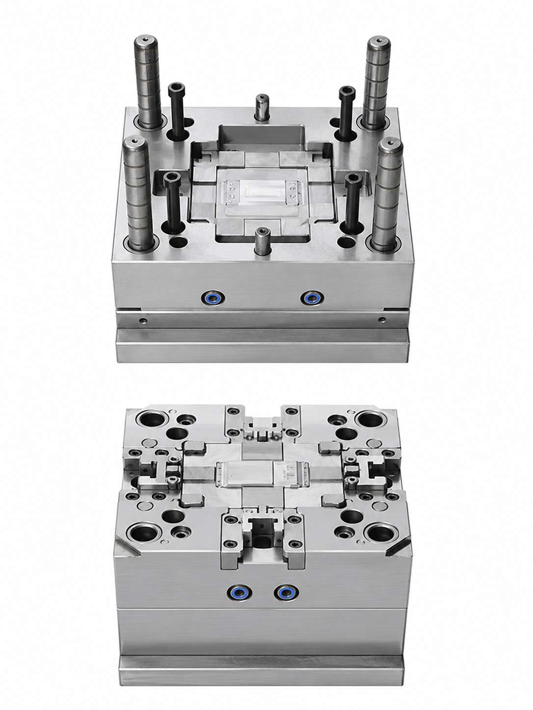 Injection mold for temperature control panel components